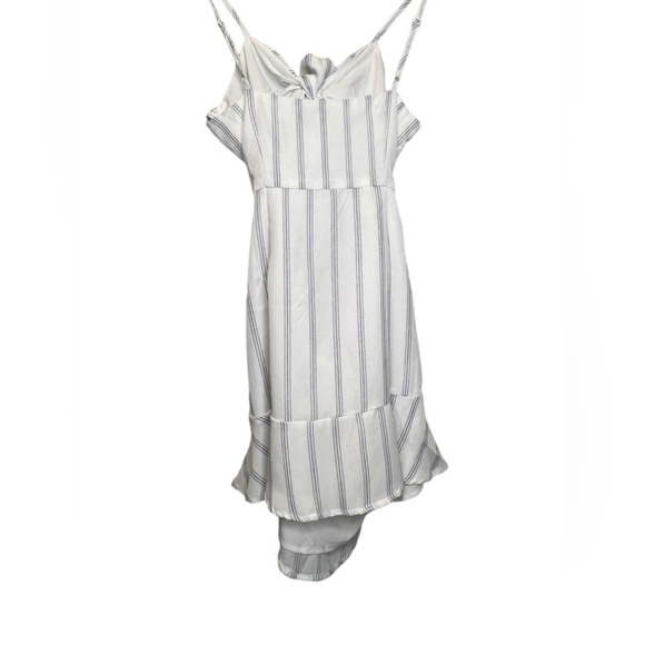 TOBI | Knot Together Navy & White Stripe Dress Sz M - Picture 8 of 12